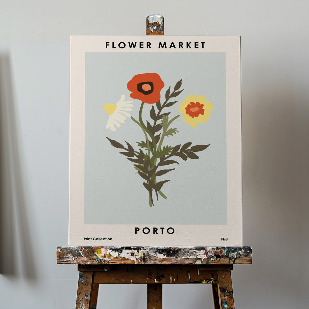 Mercado de las Flores de Oporto | Impresiones en Lienzo