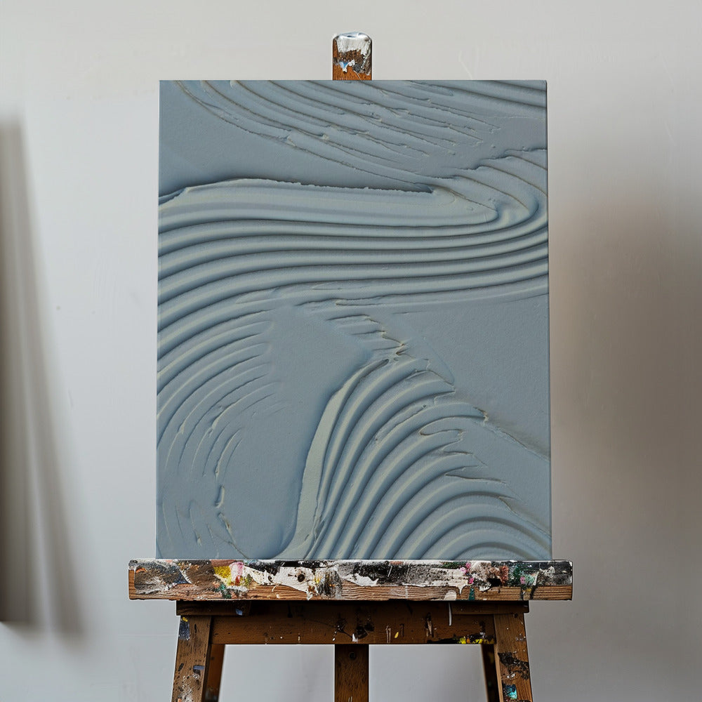 Leratextur 15 Blå | Canvas