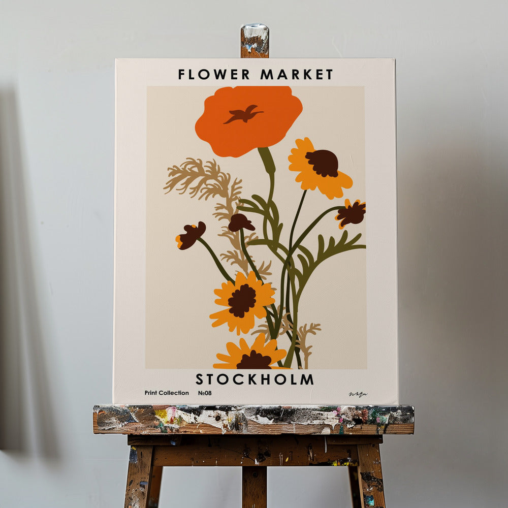 Flower Market. Stockholm | Canvas