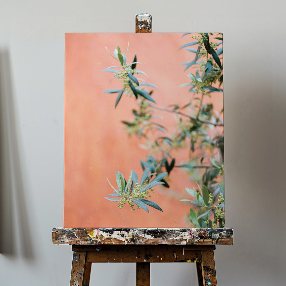 Grönt och korall | Canvas