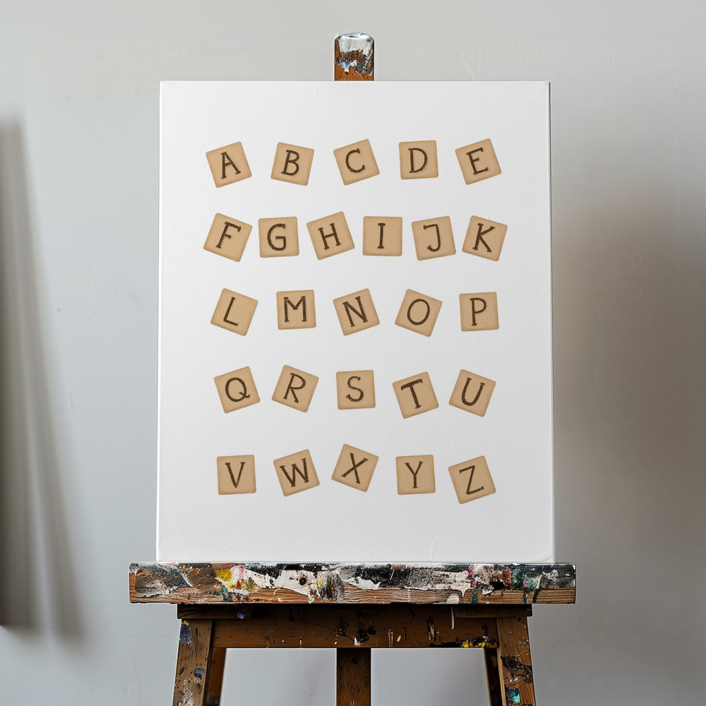 Wooden Blocks ABC | Canvas