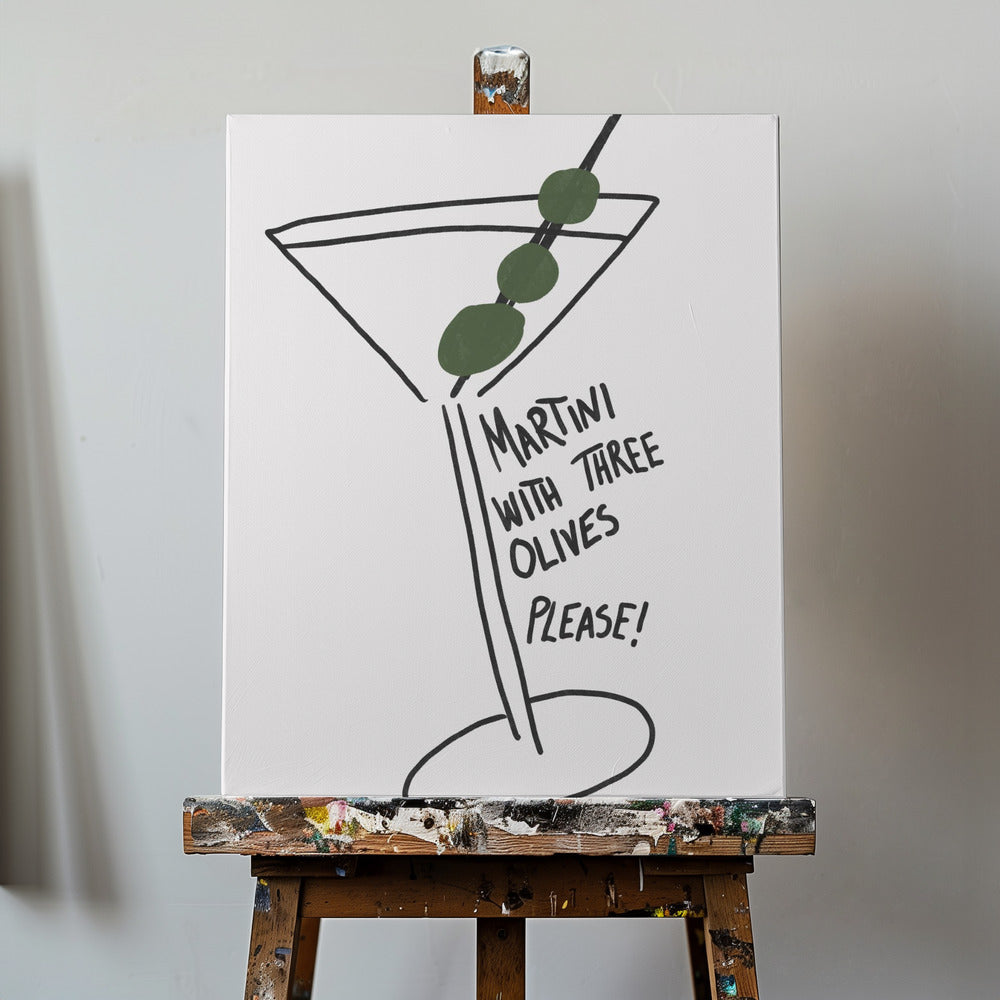 Olive Trio Martini | Canvas