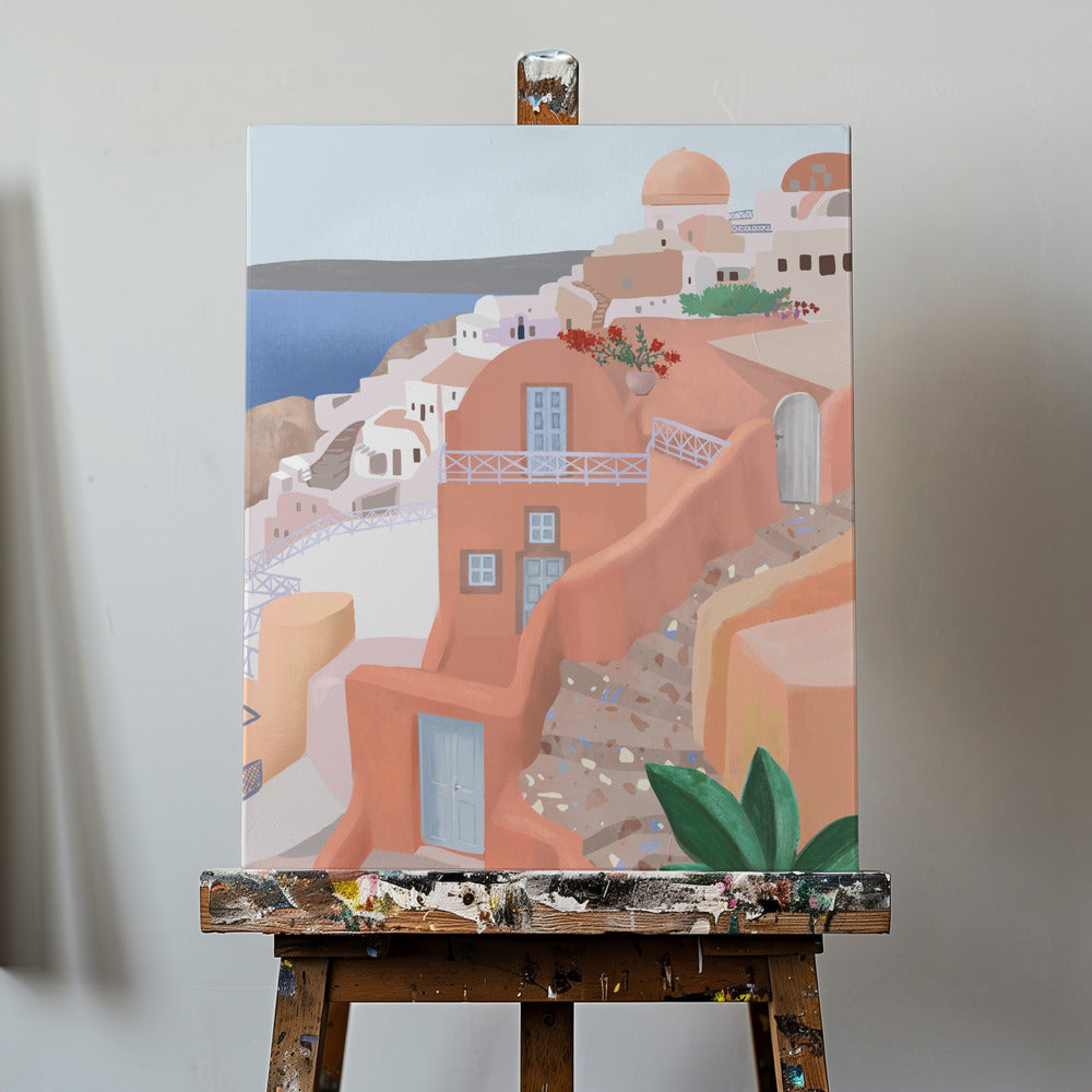 Santorini, Grekland | Canvastavla