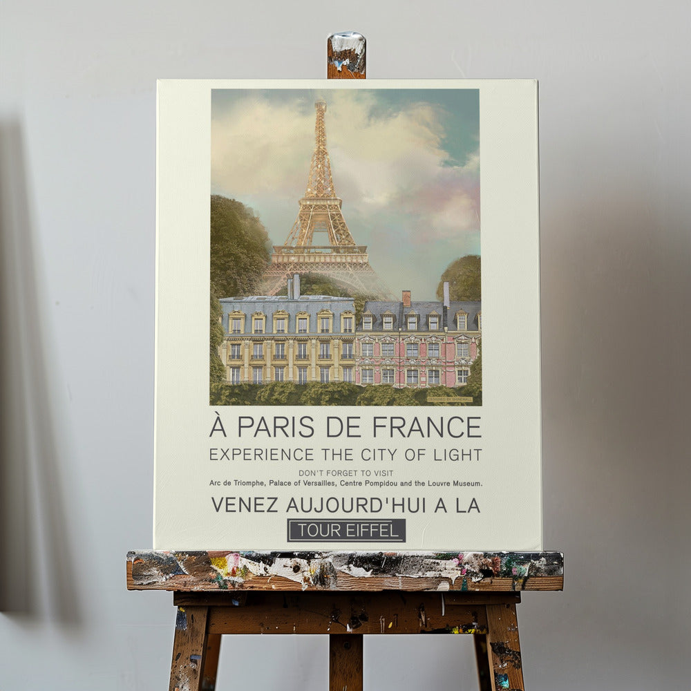 Paris retrotrykk | Lerretsbilder