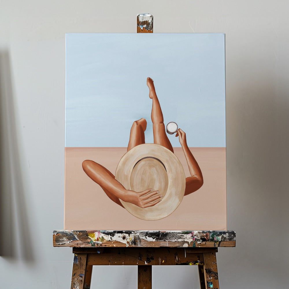 Poolside Girl | Canvas