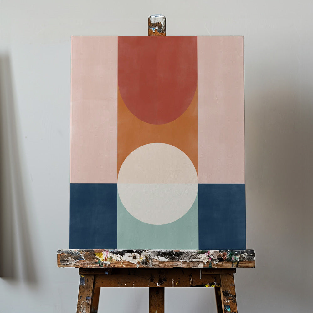 Abstract Design With Geometric Shapes | Canvas
