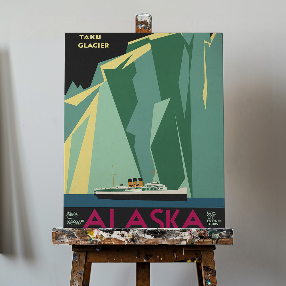Alaska via Kanadensiska Stilla havet. Taku-glaciären - Ingen gräns | Canvas