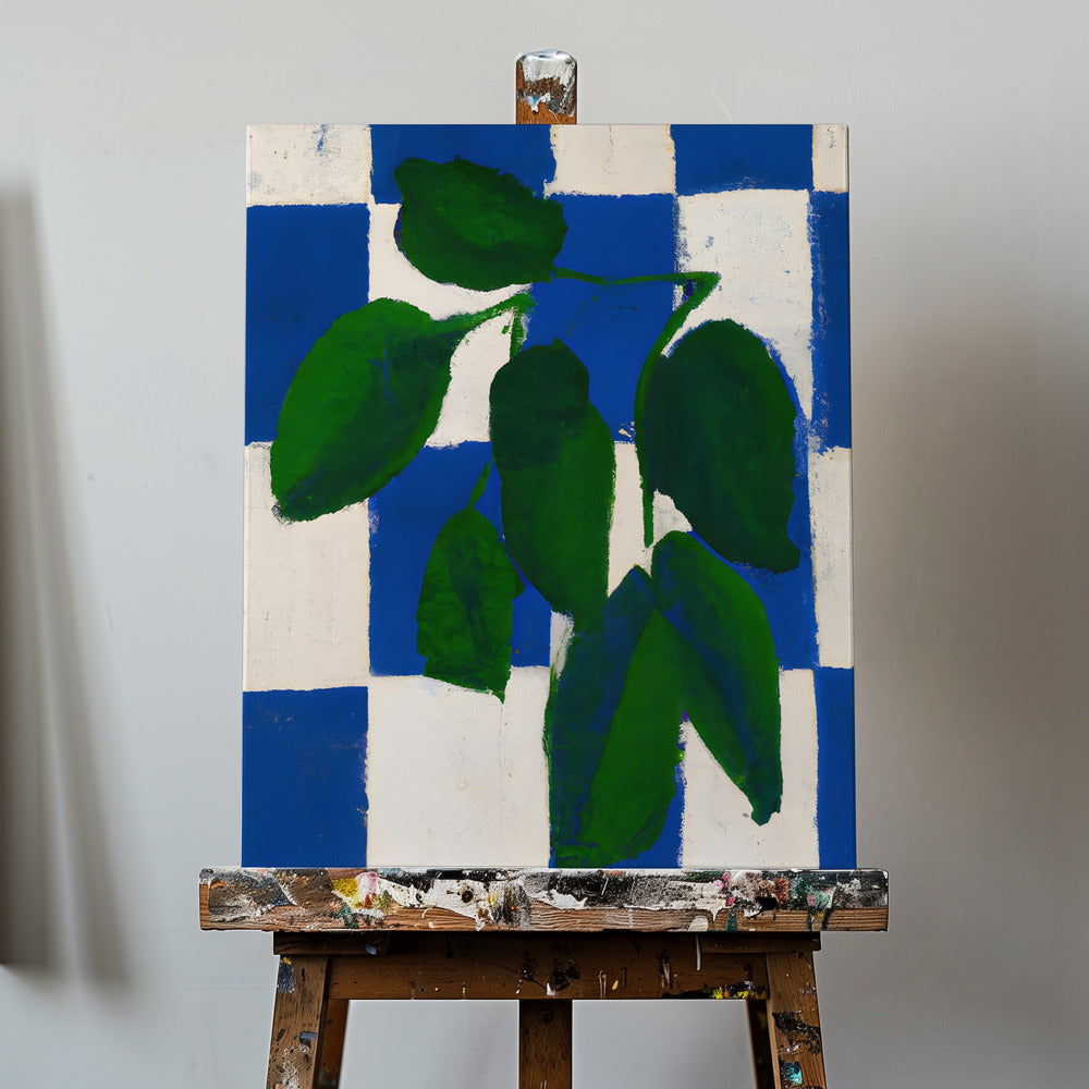 Rutig grönska | Canvas