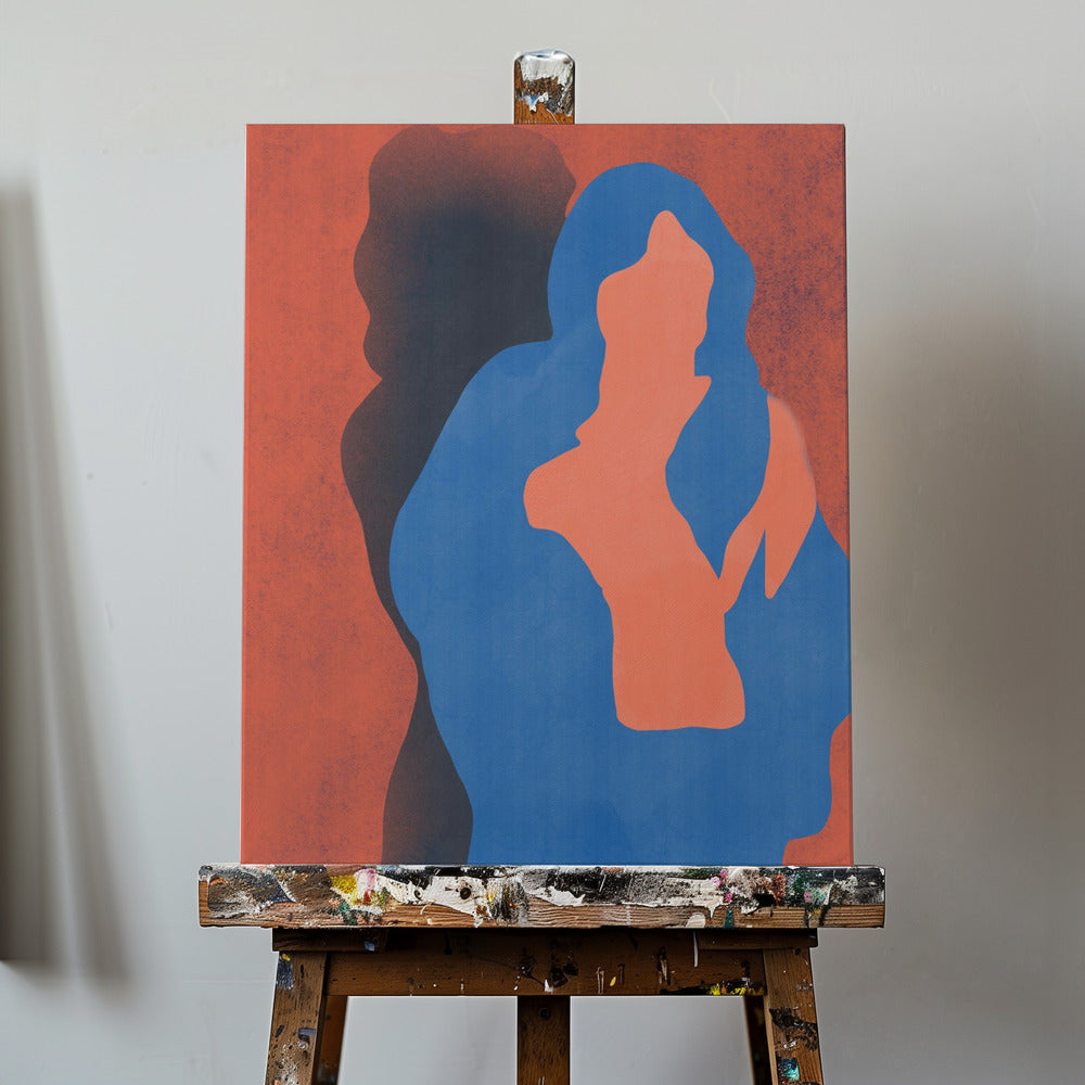 Silhouette of Two Figures | Canvas