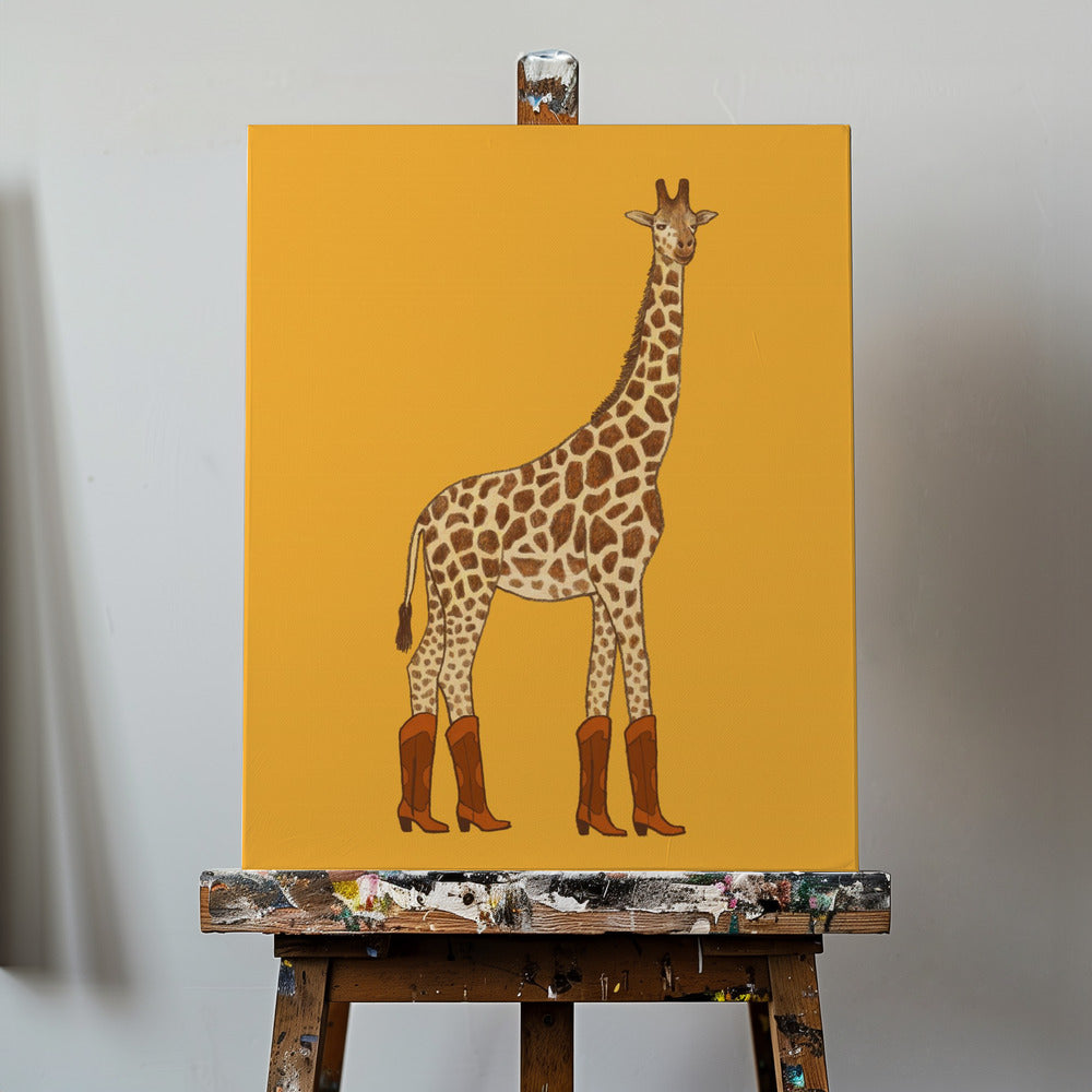 Jolene la girafe cowgirl | Tableaux sur Toile