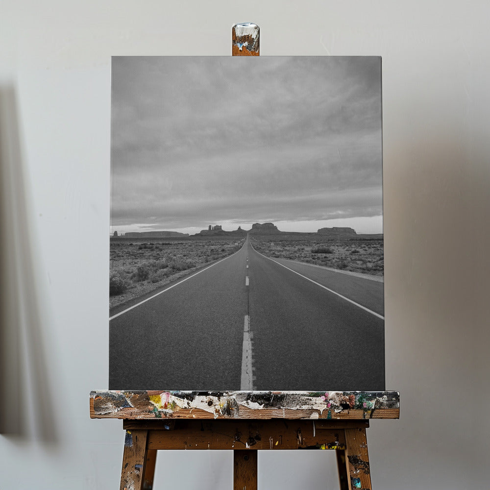 Monochrome Monument Valley II | Canvas