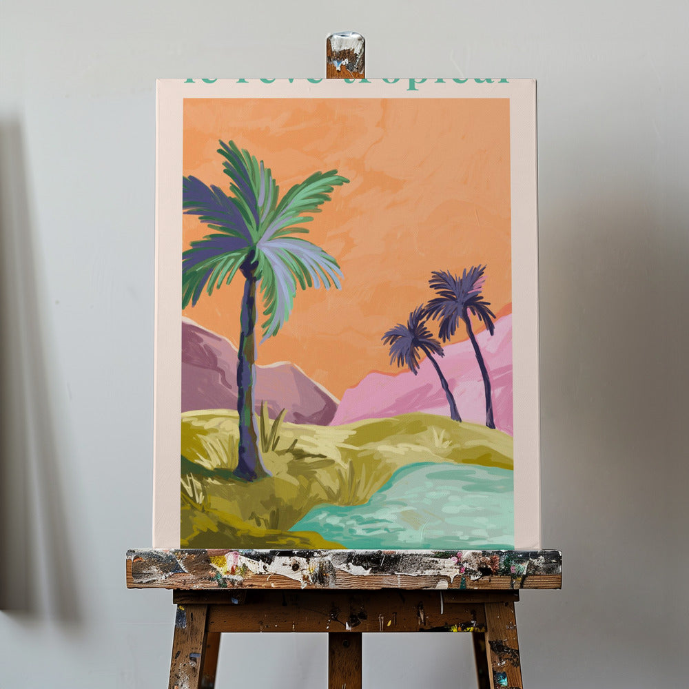 Le Rêve Tropical - Palmträd | Duk