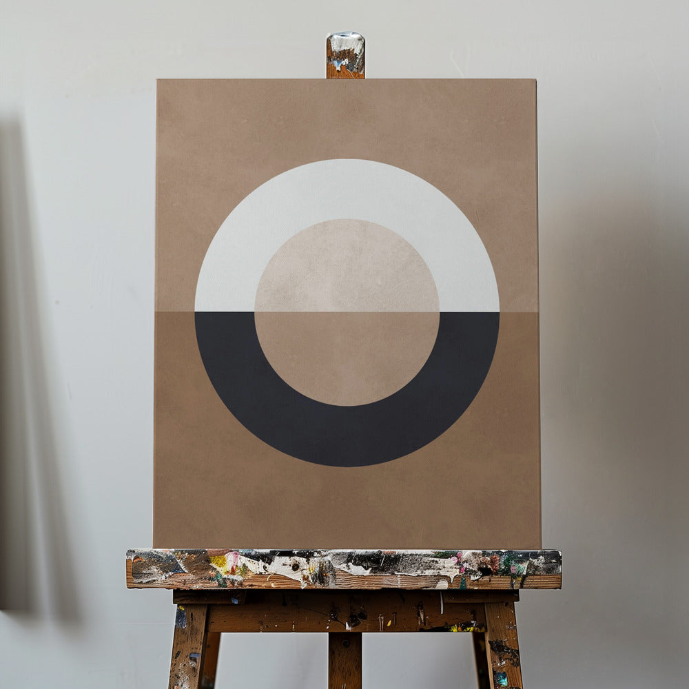 Brown geometry 8 | Canvas