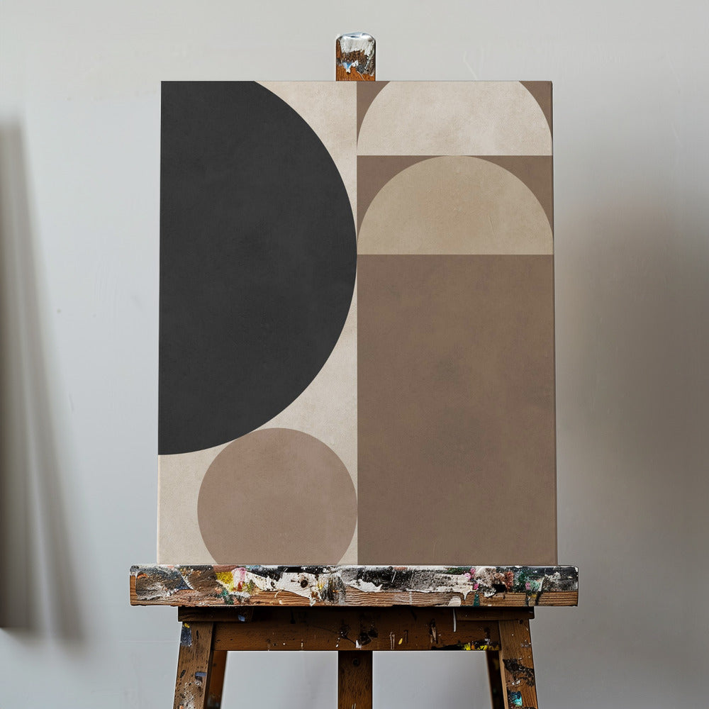 Brown geometry 6 | Canvas