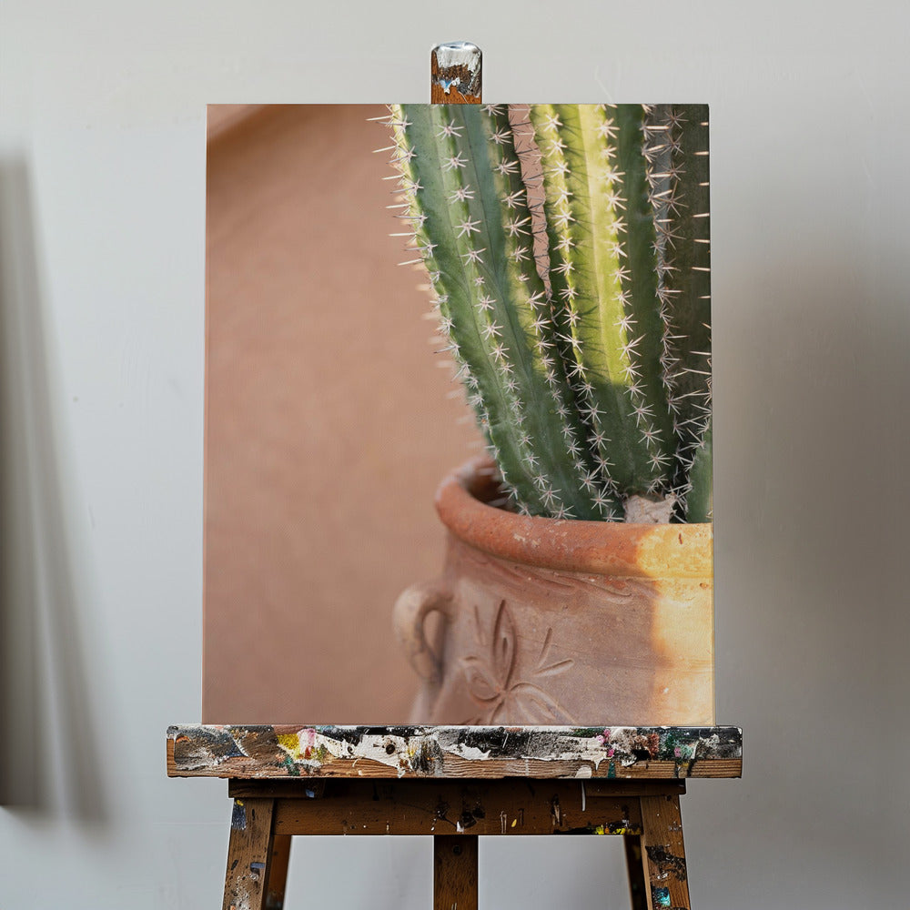 Green On Orange | Marrakech Travel Photography | Canvas