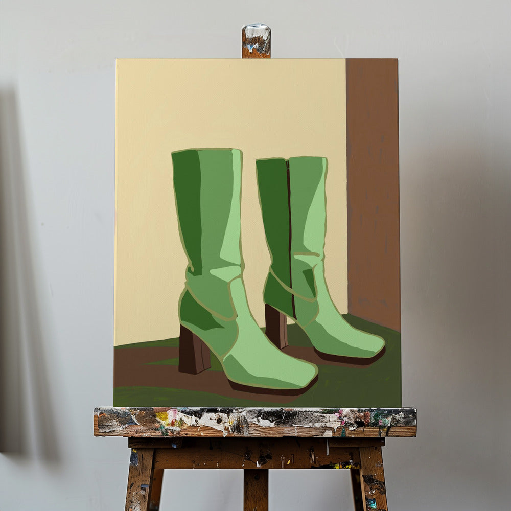 Gröna stövlar | Canvas