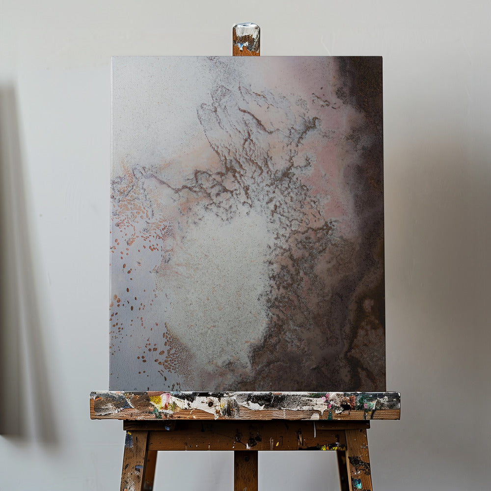 Uppskalad Lake Eyre - röda jordvibbar | Canvastavla