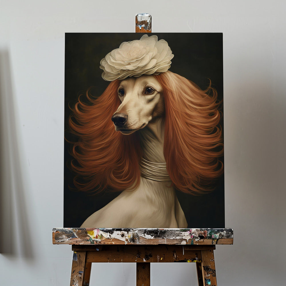 Human Dog 0002 2024 December Poster Dog Woman 6.jpg | Canvas