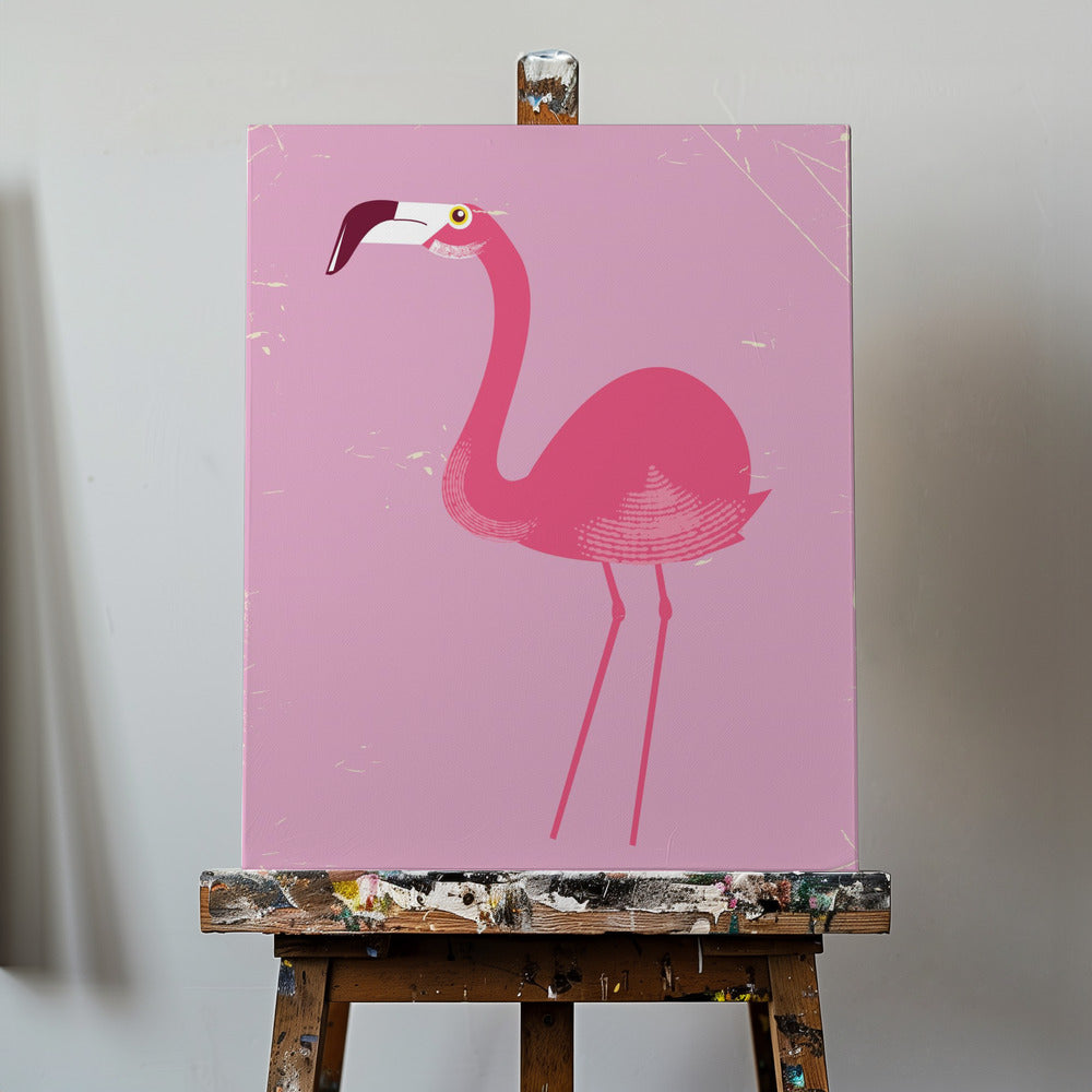 Flamingofågel | Canvastavla