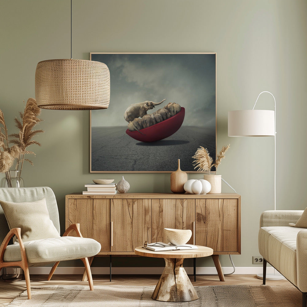 Livet är en balans | Canvastavla