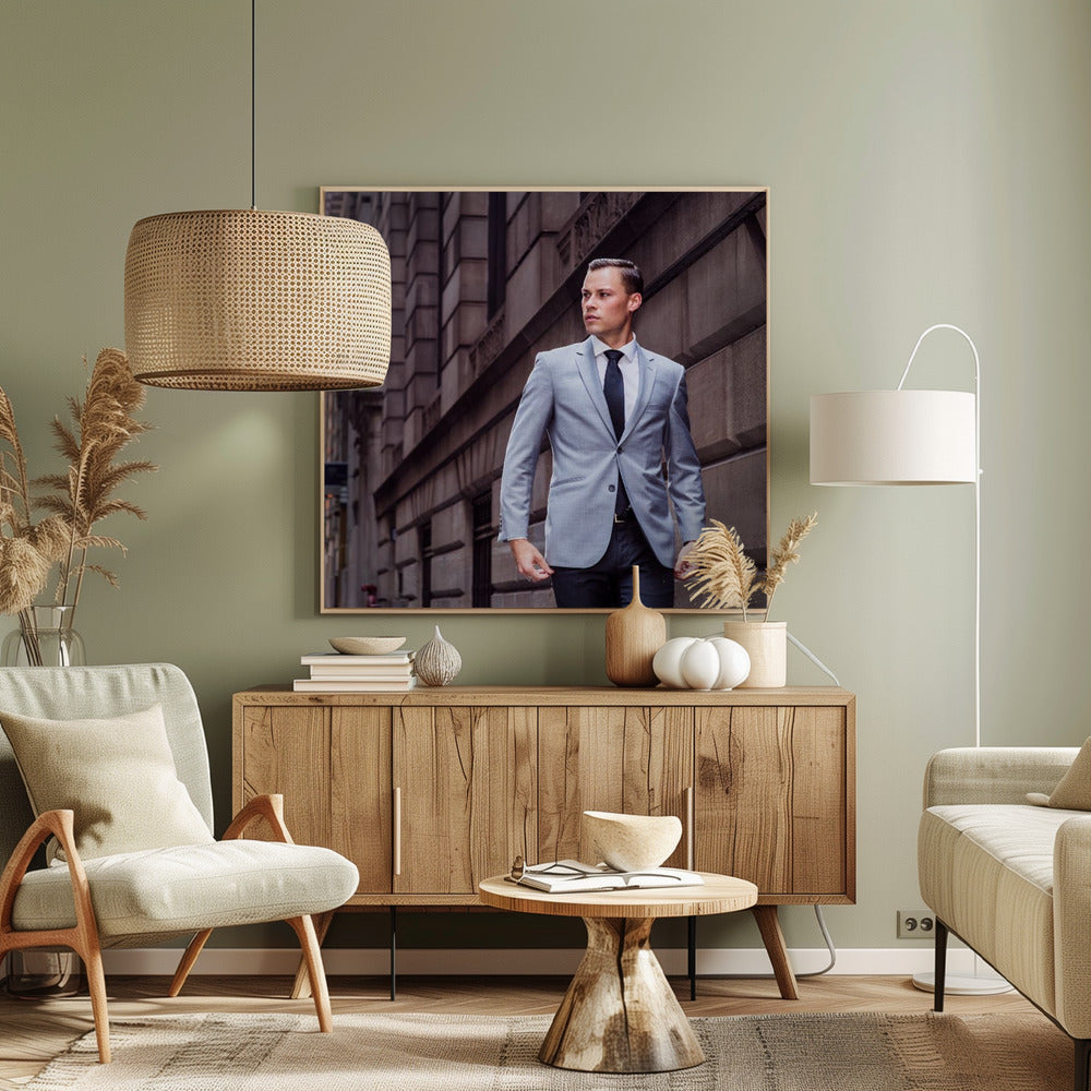 Young Businessman in New York City | Canvas