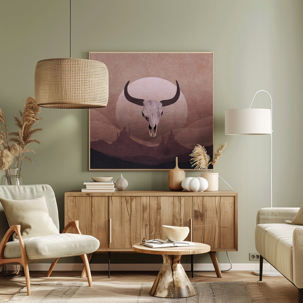 Cowboy-Totenkopf | Leinwand-Bilder