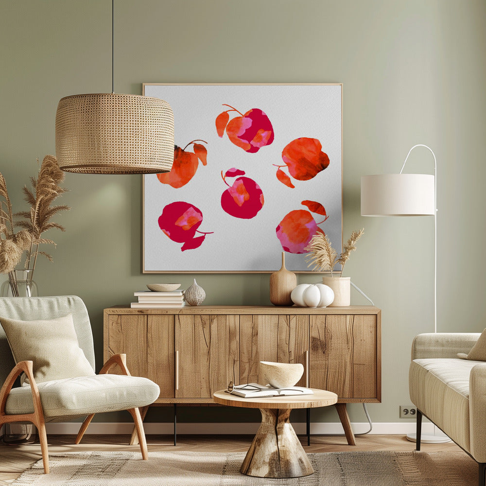 Äpple Chiffong Rosa Orange | Canvas