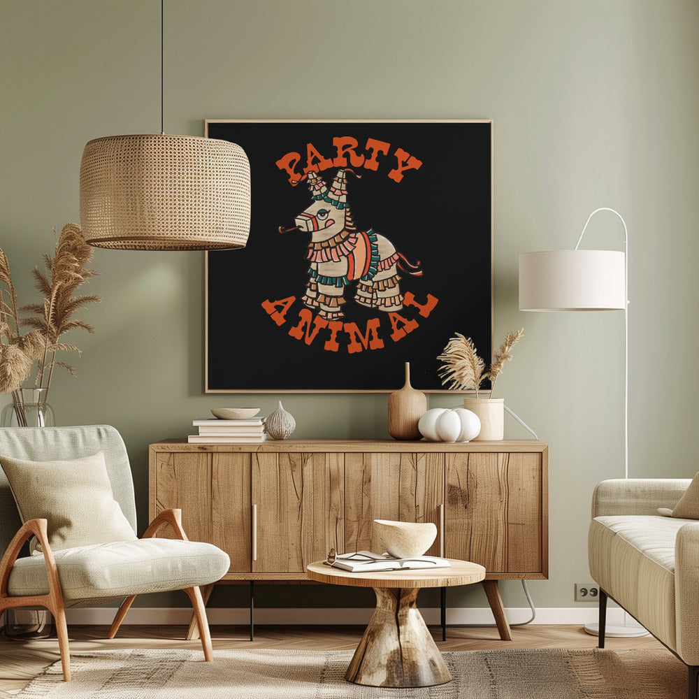 Partydjurs-Pinata | Canvas