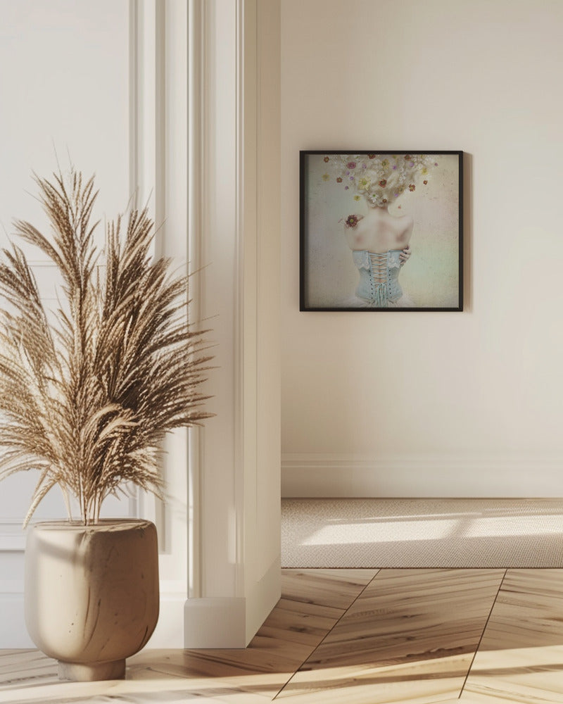 Flicka i blomsterträdgården | Poster