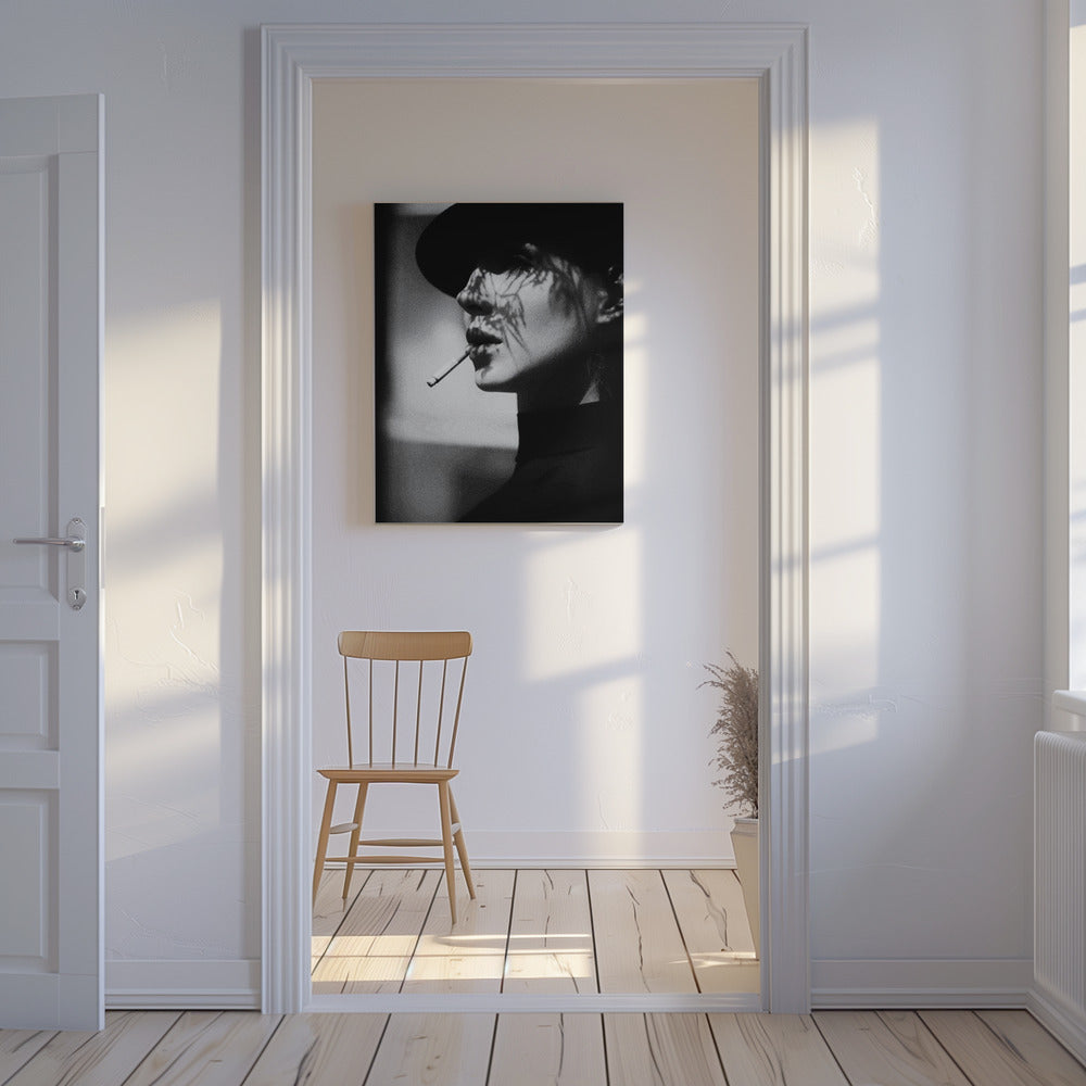 Dam i svart | Canvas