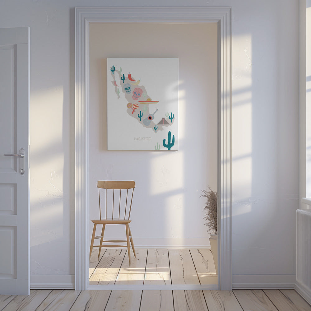 Mexikokarta nr 1 | Canvas