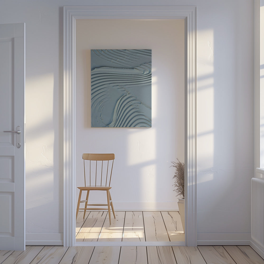 Leratextur 15 Blå | Canvas