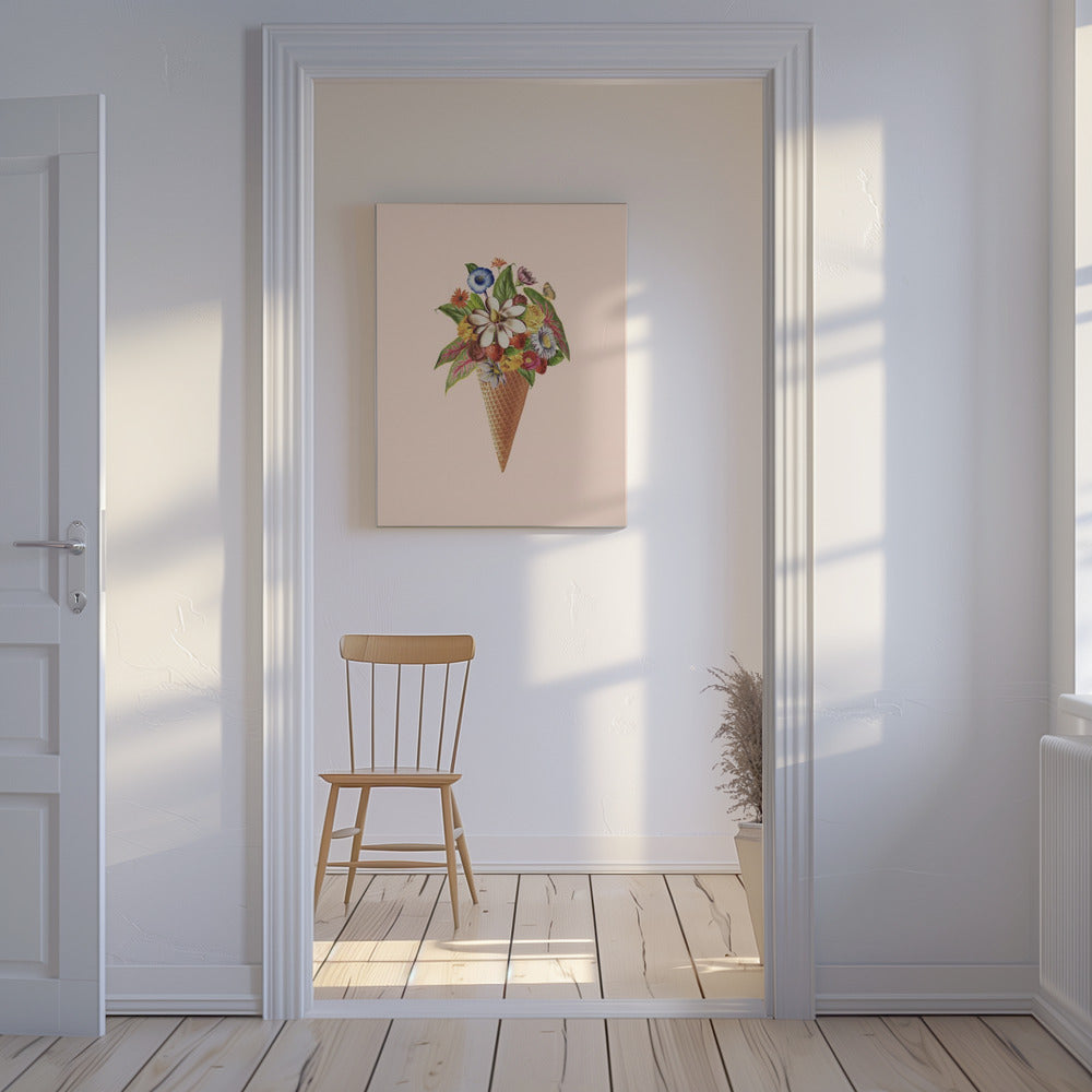 Botanisk rosa glass | Canvas
