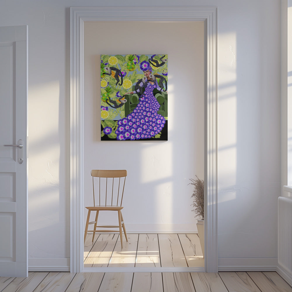 Frida im Garten | Leinwand-Bilder
