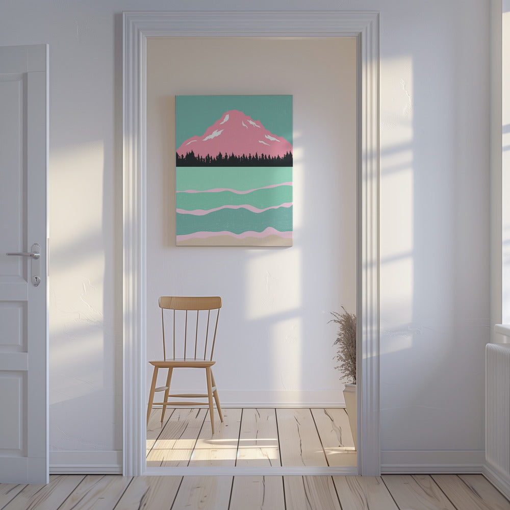 Minimalistiska berg #1 | Canvas