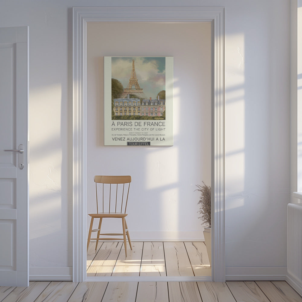 Pariser Retro-Druck | Leinwand-Bilder