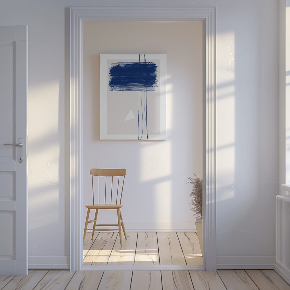 Bold Blue Brushstrokes | Canvas