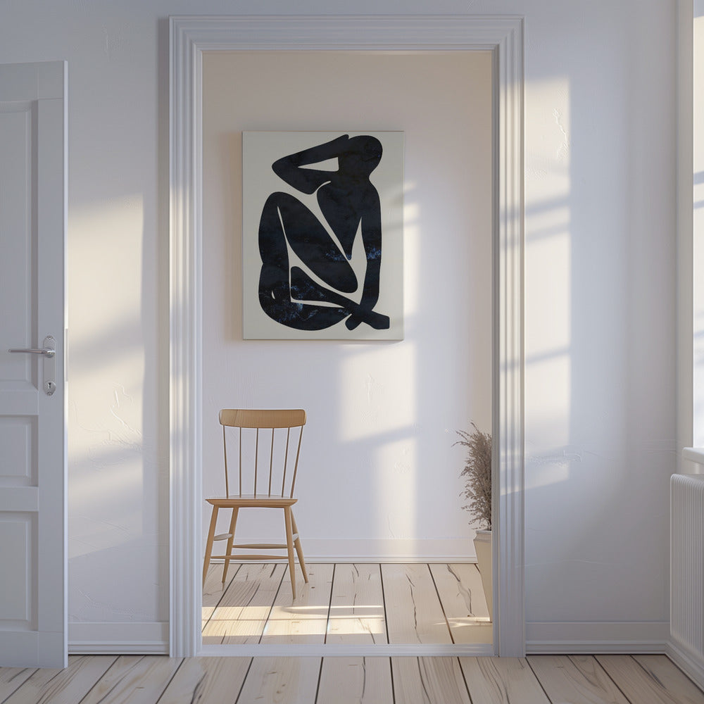 Dark Blue Woman | Canvas