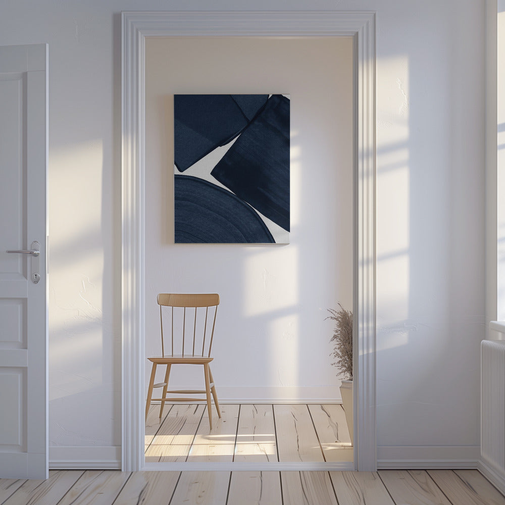 Minimalist Painting Blue II | Canvas