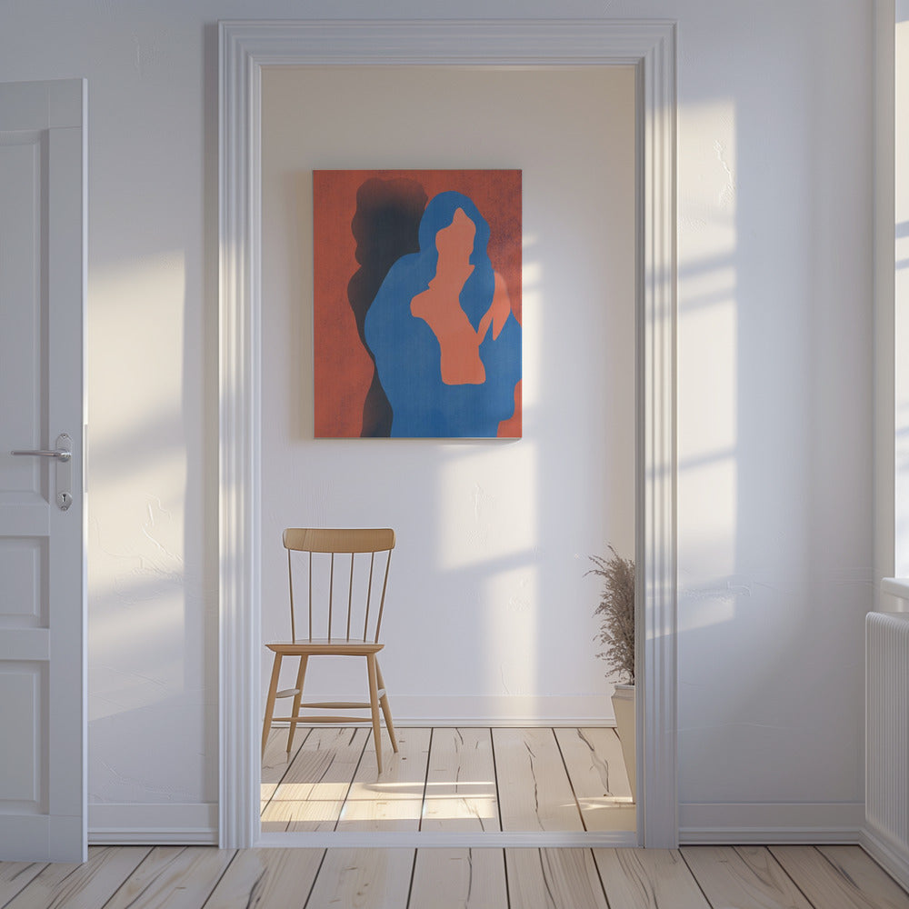 Silhouette of Two Figures | Canvas