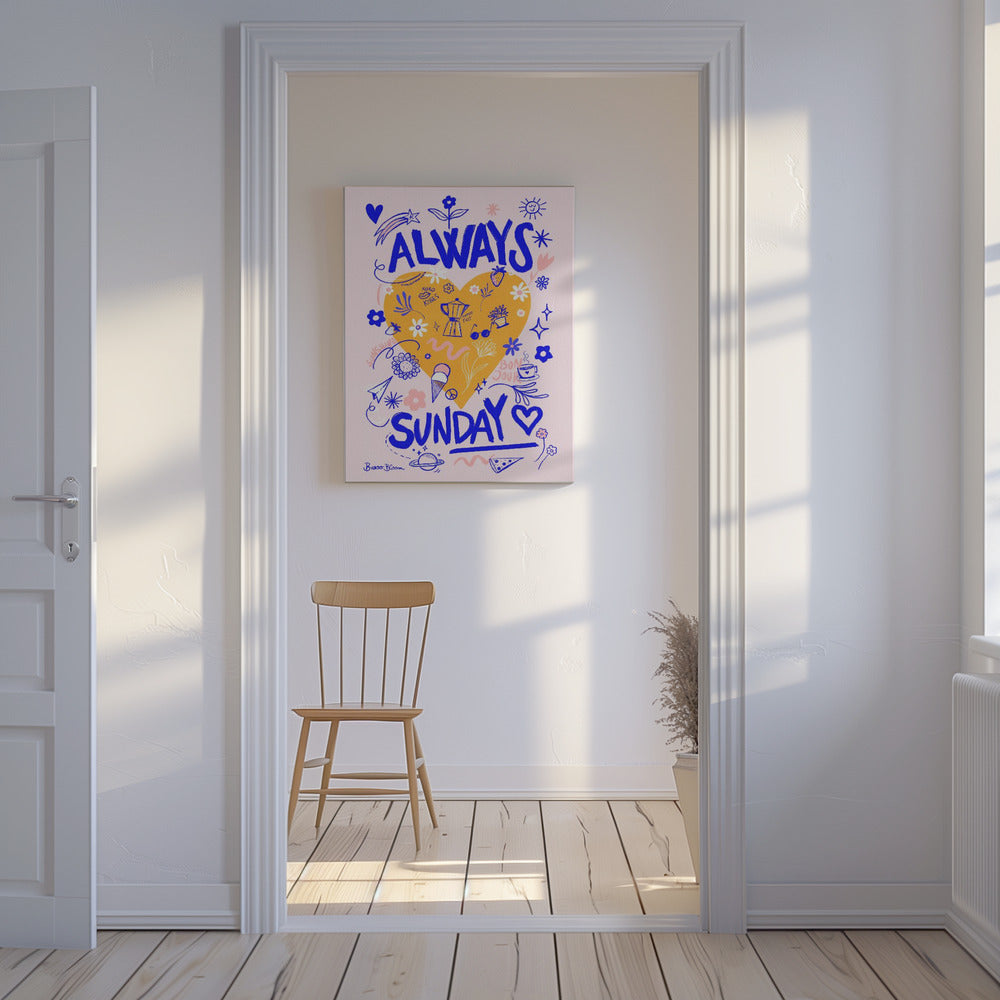 Toujours dimanche | Tableaux sur Toile