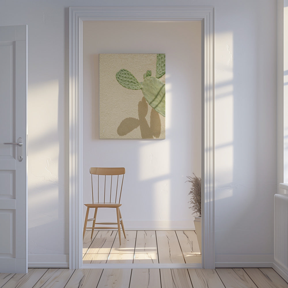 Kakteen Schattenspiel | Leinwand