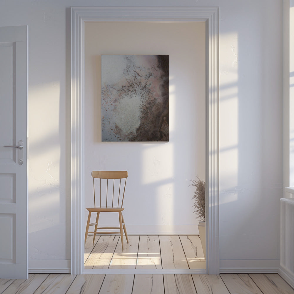 Uppskalad Lake Eyre - röda jordvibbar | Canvastavla