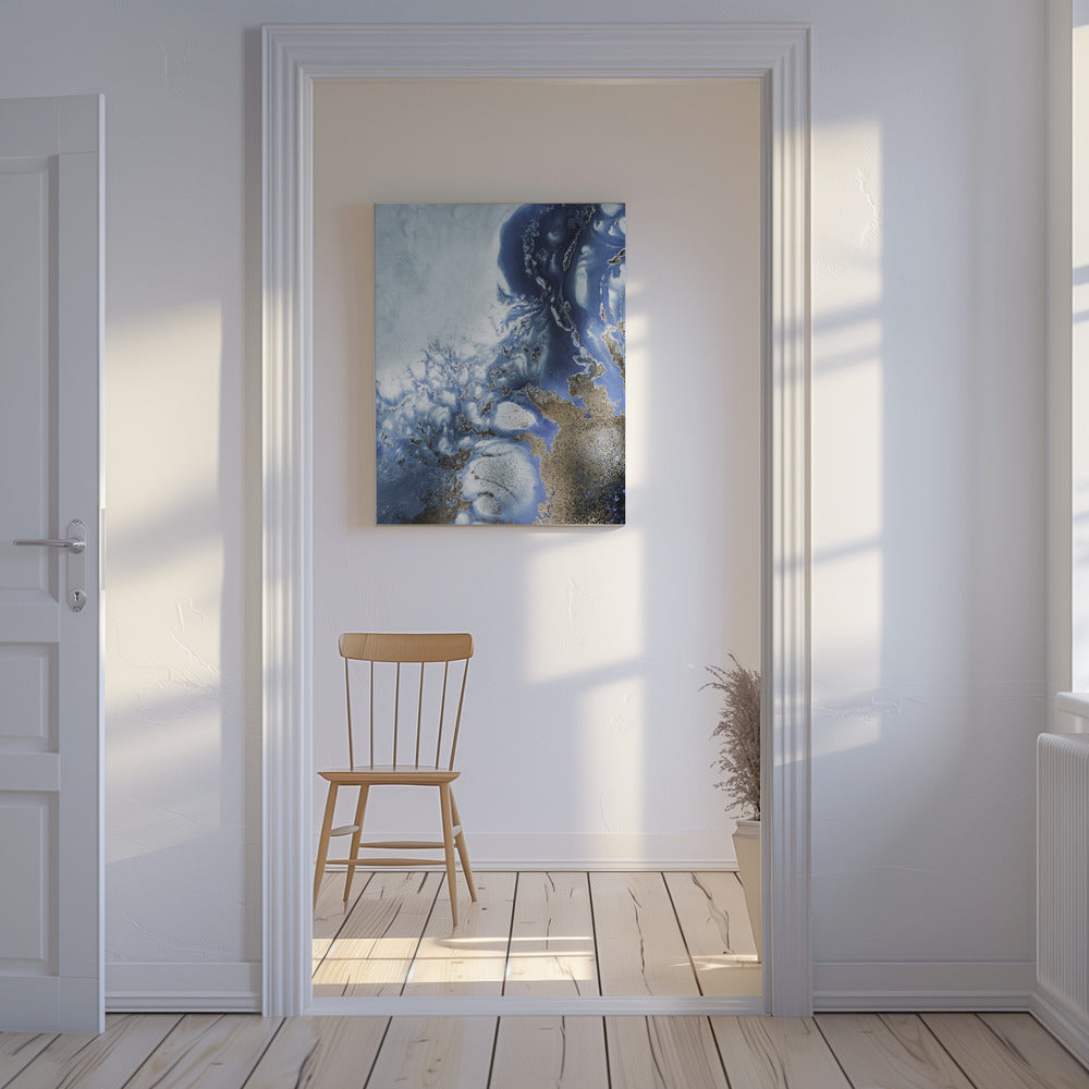 Zen Art 'Ocean Wave Waltz 2' - Akvarellvågor | Canvastavla