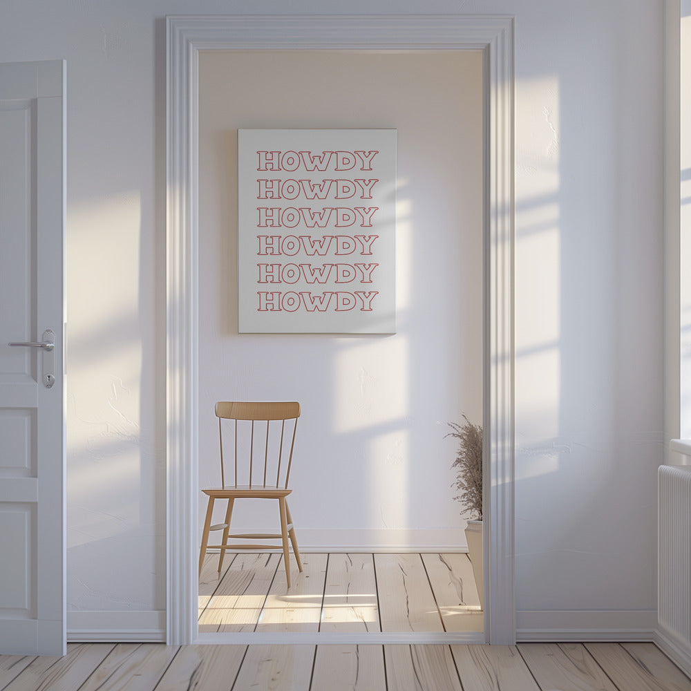 Röd Hallå | Canvas