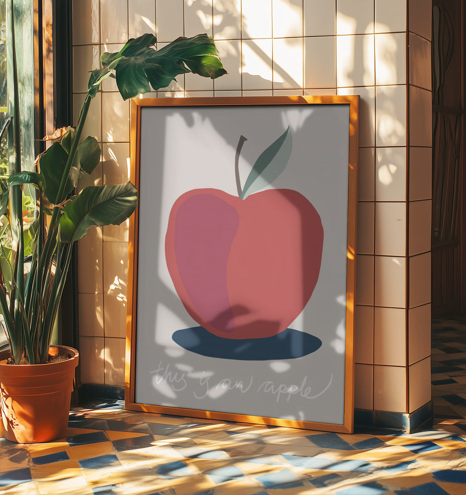 Detta är ett äpple | Poster