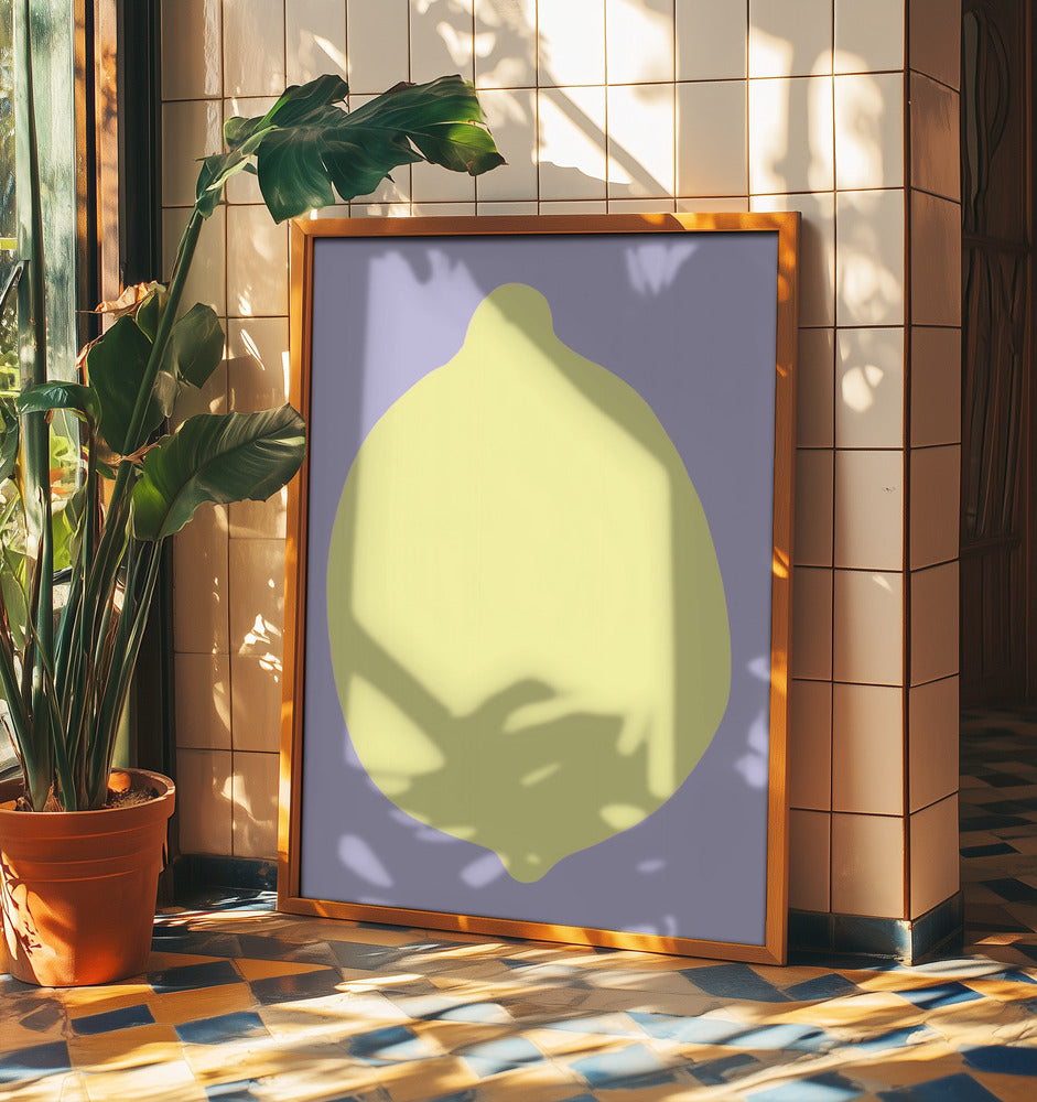 Citron på lavendel | Poster