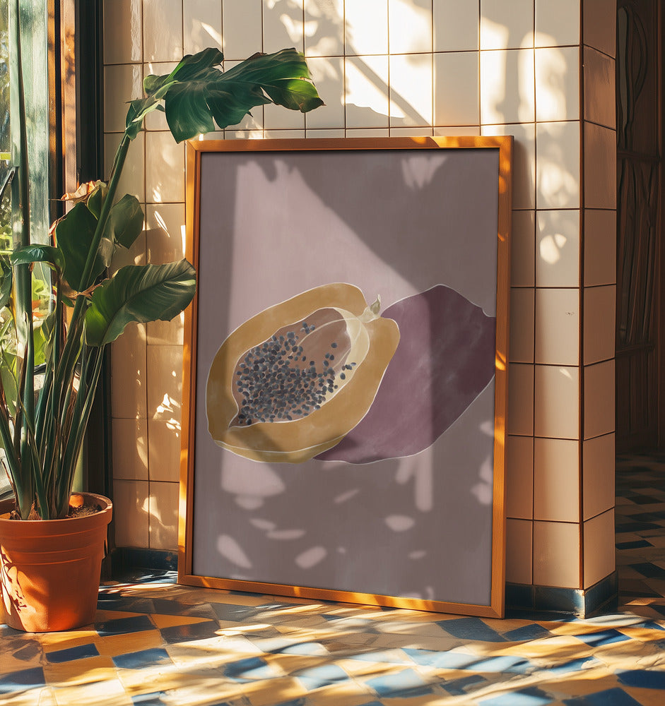 Papaya | Plakater - Kunsttryk