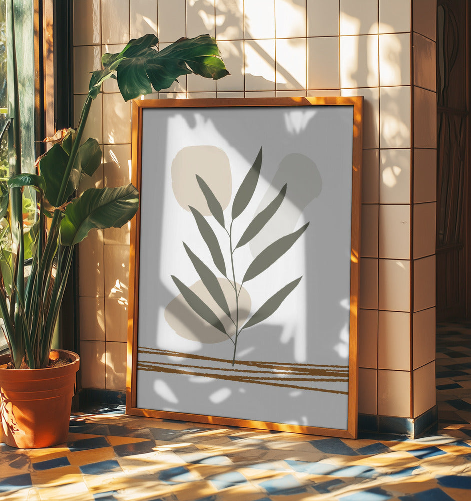 Stylized Green Leaves | Poster