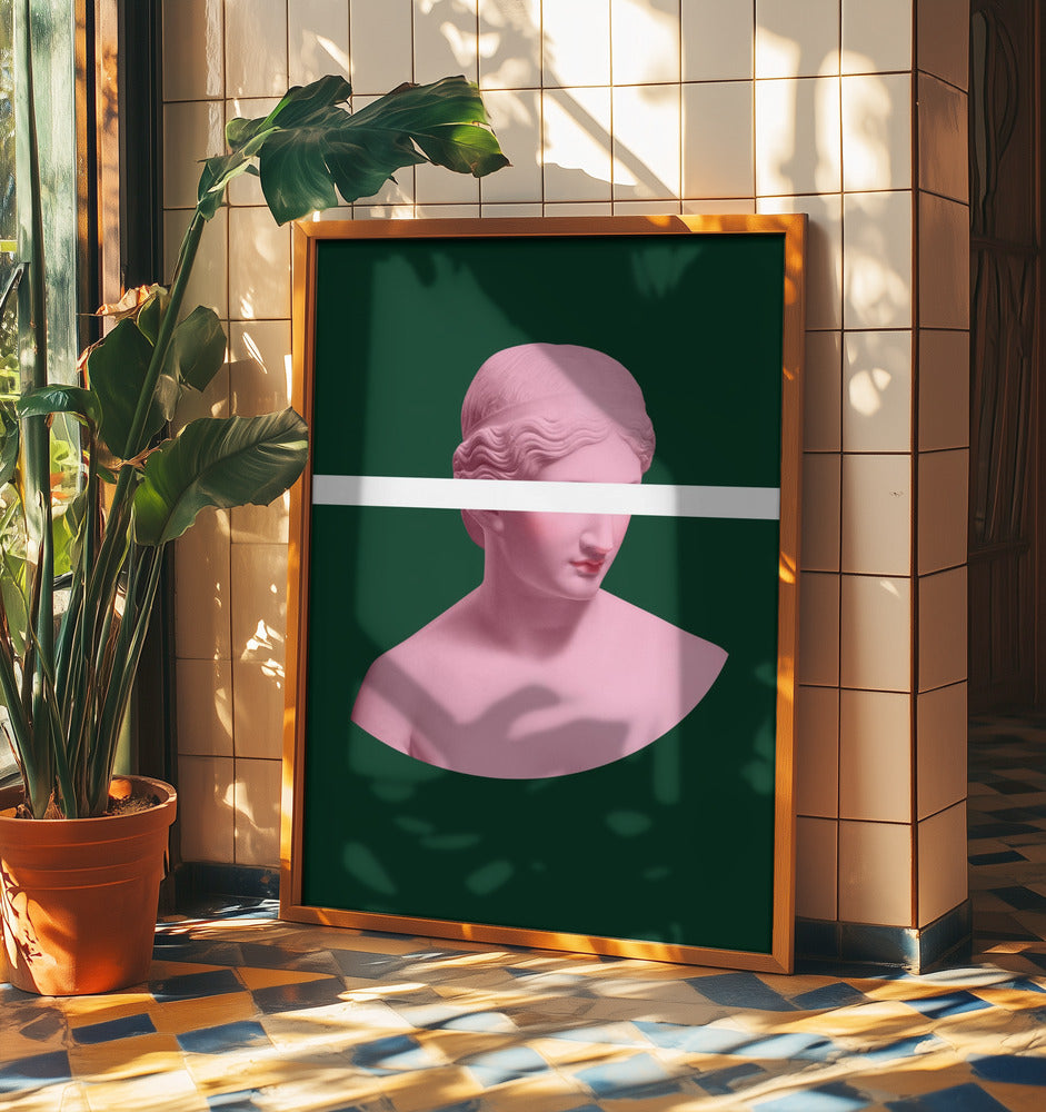 Rosa och grön Artemis | Poster